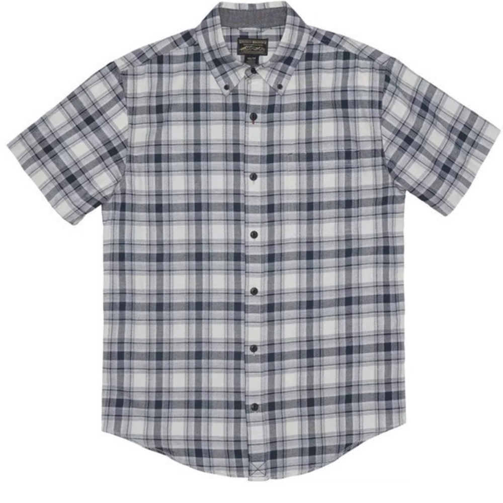 Grizzly Mountain Blue Plaid Short Sleeve Shirt